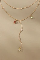 Sunset Stone Layered Lariat Necklace