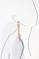 Pop Tab Slinky Fringe Drop Earrings