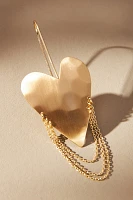 Heart Chain Drop Earrings