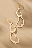 XL Wavy Hoop Drop Earrings