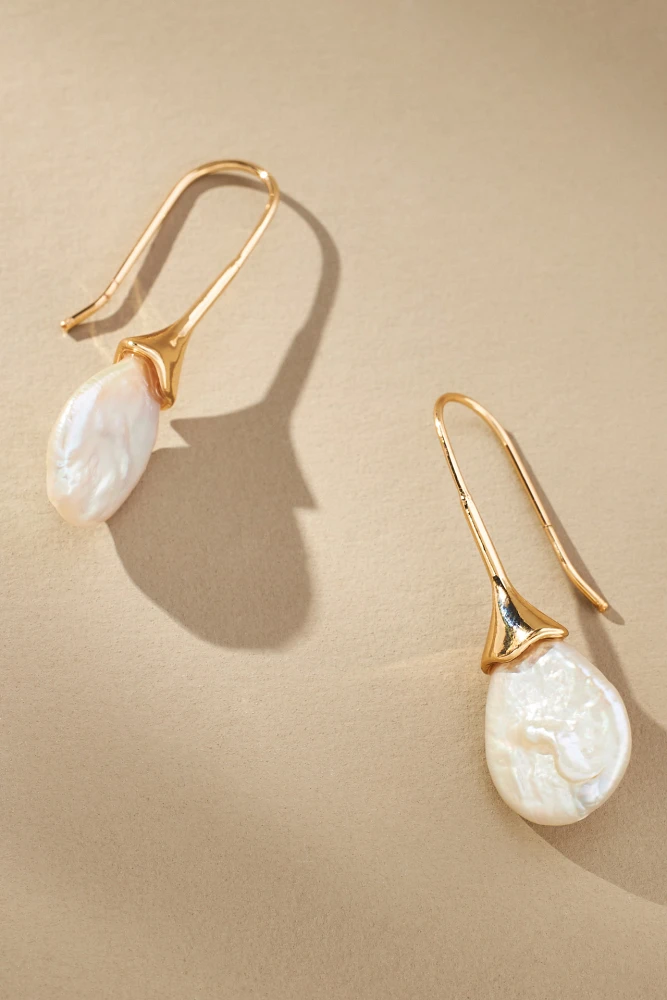 Pearl-Tipped Drop Earrings