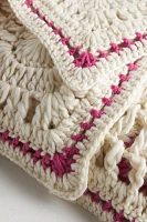 Aspen Knit Crochet Throw Blanket