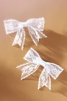 Small Lace Bows, Set of 2