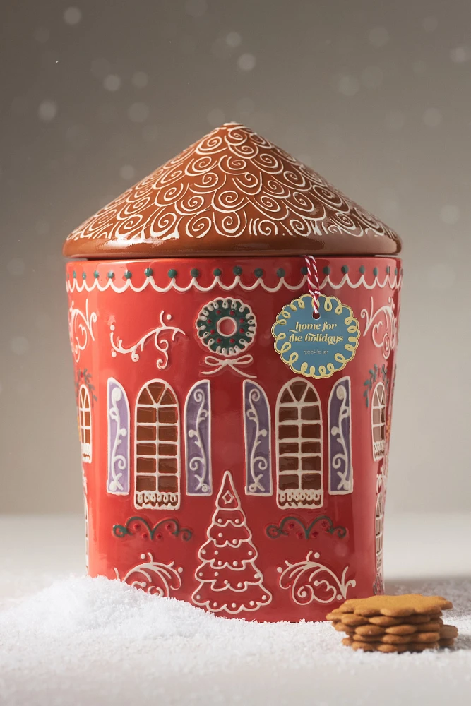 Ginger Stoneware Cookie Jar