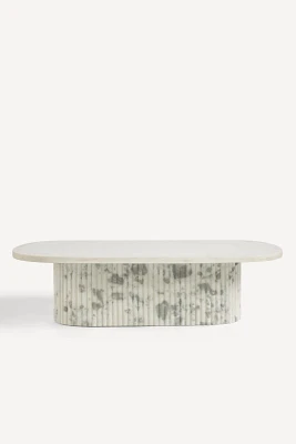 Kanta Oval 55" Marble Coffee Table