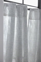 Mindra Striped Cotton Café Curtains, Set of 2