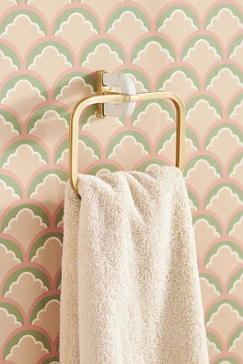 Malou Marble Bath Towel Ring