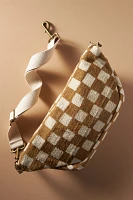 Jenna Bee Mustard Checkered Sling Bag