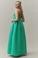 Sachin & Babi Sloane Sleeveless Double-Bow Taffeta Maxi Dress