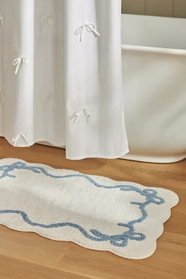 Bow Cotton Bath Mat