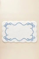 Bow Cotton Bath Mat