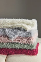 Camden Cable-Knit Eyelash Throw Blanket