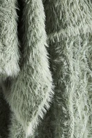 Camden Cable-Knit Eyelash Throw Blanket