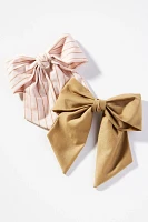 Bow Barrettes, Set of 2