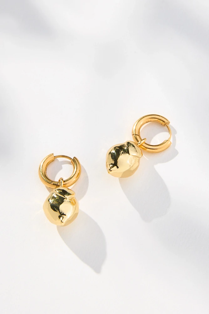 sandralexandra Lemon Huggie Earrings