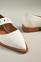 Maeve Pointed-Toe Moto Mary Jane Flats