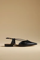 By Anthropologie Bow Slingback Flats