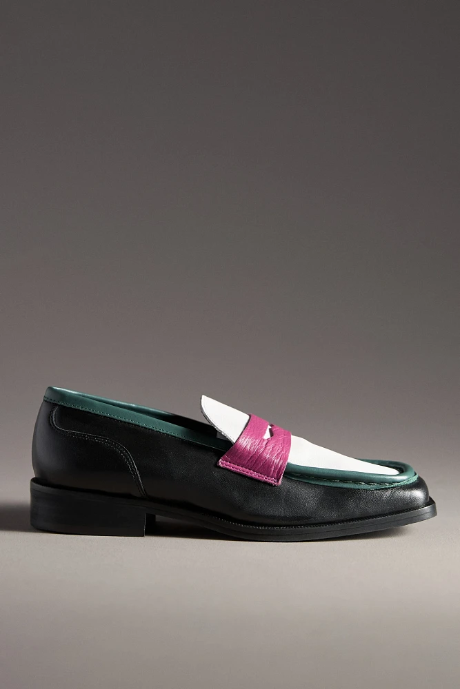 Maeve Square-Toe Loafers