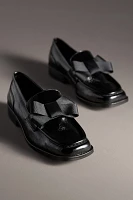 Maeve Bow Square-Toe Loafers