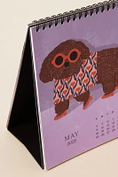 Paper Source Good Boys Dog 2025 Softcover Desk Calendar