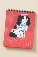 Paper Source Good Boys Dog 2025 Softcover Desk Calendar