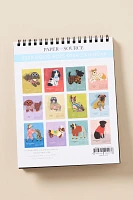 Paper Source Good Boys Dog 2025 Softcover Desk Calendar