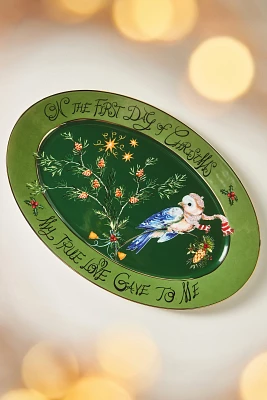 Phannapast Taychamaythakool x Anthropologie Twelve Days of Christmas Ceramic Stoneware Platter