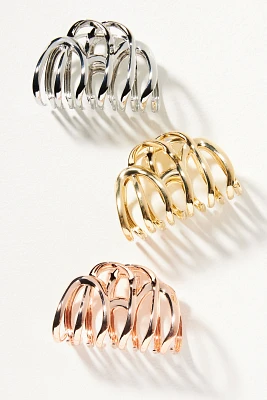 Metal Hair Claw Clips, Set of 3