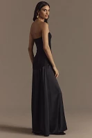 Shona Joy Adri Strapless Paneled Maxi Dress