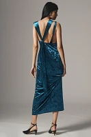 Significant Other Kaja Stretch Velvet Maxi Dress