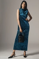 Significant Other Kaja Stretch Velvet Maxi Dress