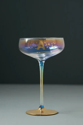 Camille Monogram Coupe Glass