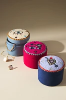 Fortune Beaded Lidded Jewelry Box