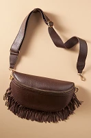 Fringe Crescent Sling Bag