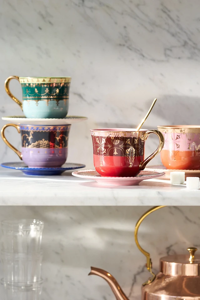 Anthropologie The Honora Stoneware Espresso Cup & Saucer | The Summit
