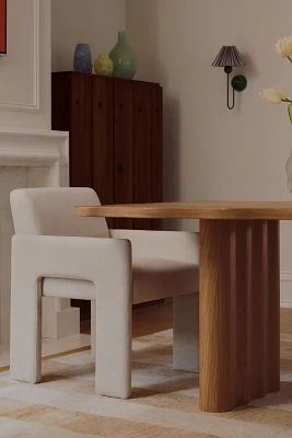 Lydia Linen Dining Armchair