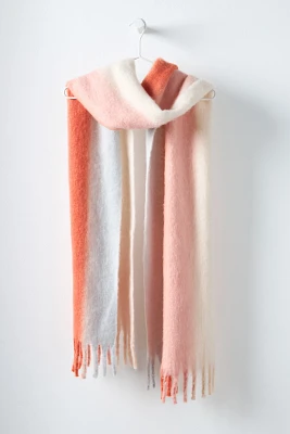 By Anthropologie Brushed Woven Scarf: Vertical Multi-Stripe Edition