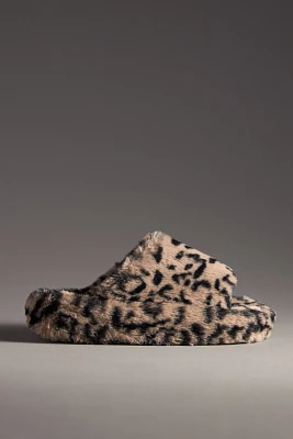 Maeve Fuzzy Platform Slippers