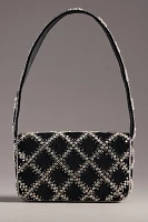 The Fiona Shoulder Bag: Velvet Rhinestone Edition