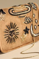 By Anthropologie Celestial Velvet Clutch