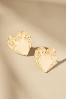 Western Heart Post Earrings