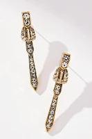 Pavé Buckle Drop Earrings