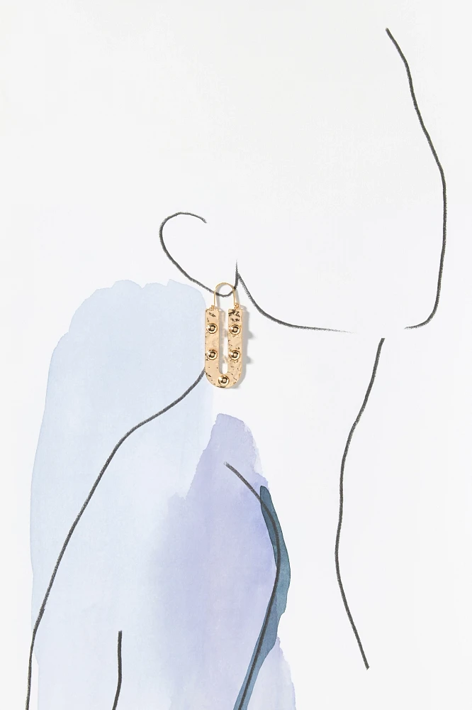 U-Shaped Spur Hoop Earrings