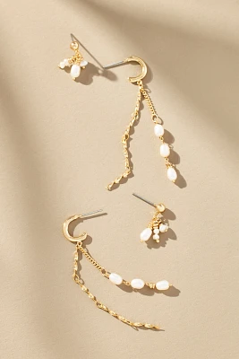 Prairie Pearl Drop Earrings, Set of 2