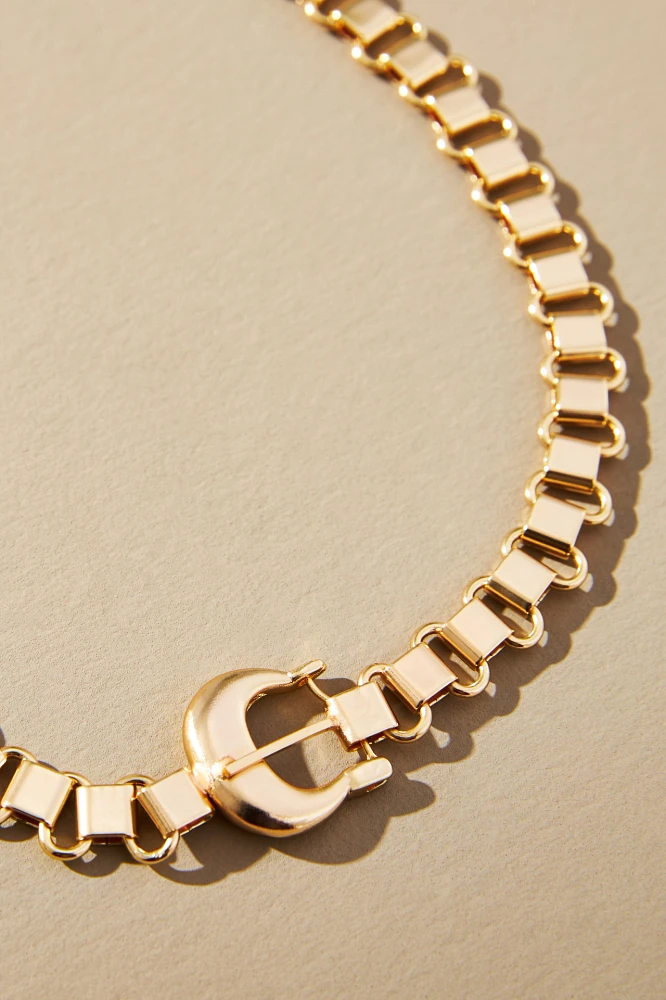 Western Buckle Necklace