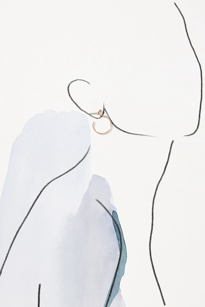 Small Thin Hoop Earrings