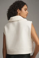 By Anthropologie Raised-Pattern Sherpa Vest