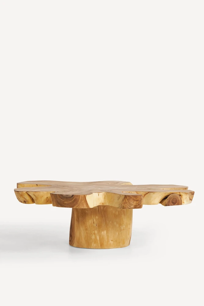 Grand Abstract Live-Edge Coffee Table