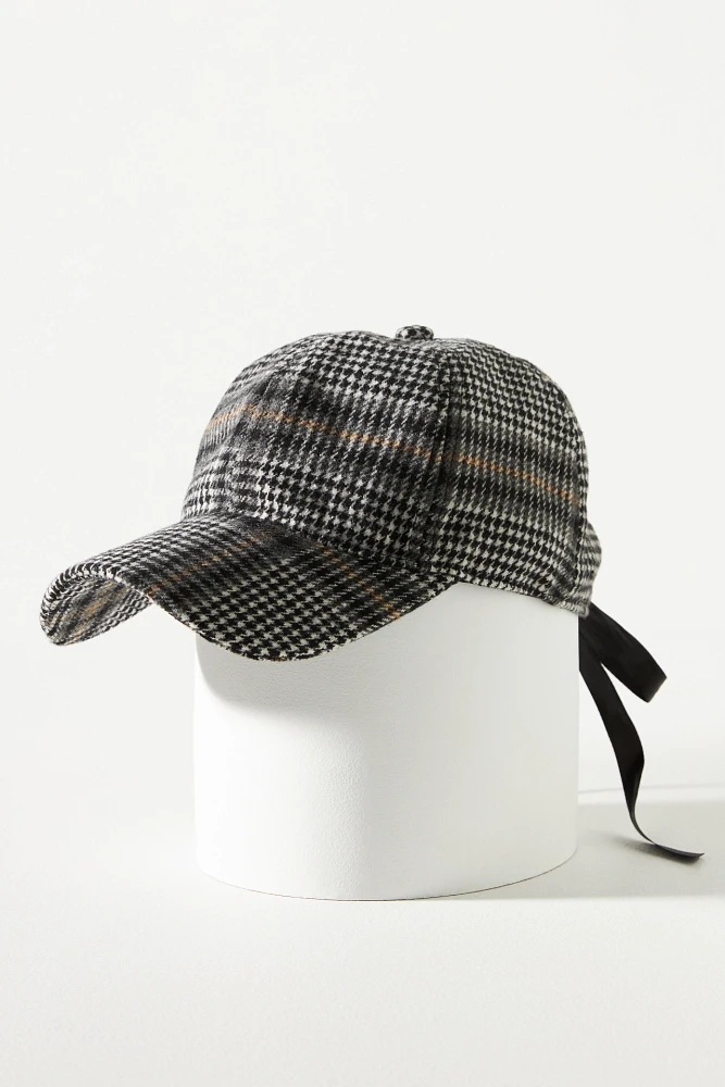 Plaid Bow Baseball Cap