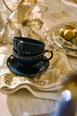 The Met x Anthropologie Stoneware Teacup & Saucer Set